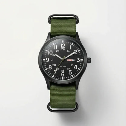 Field Watch 44mm Luminous Dial Nylon NATO Strap