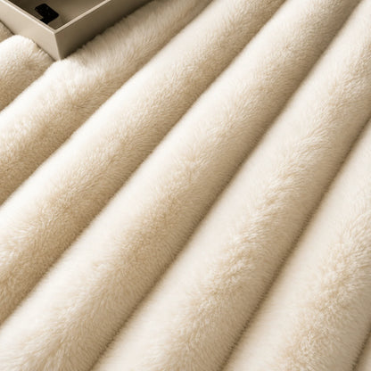Fitted Sheet Plush Quilted Ribbed & Deep-Pocket Elastic