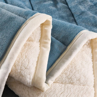 Fleece Blanket Double-Layer Thermal Machine Washable