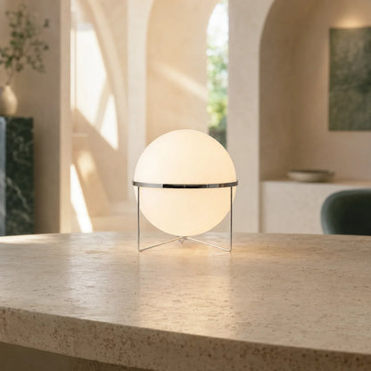 Floor Lamp Built-In Long Life LED Frosted Globe