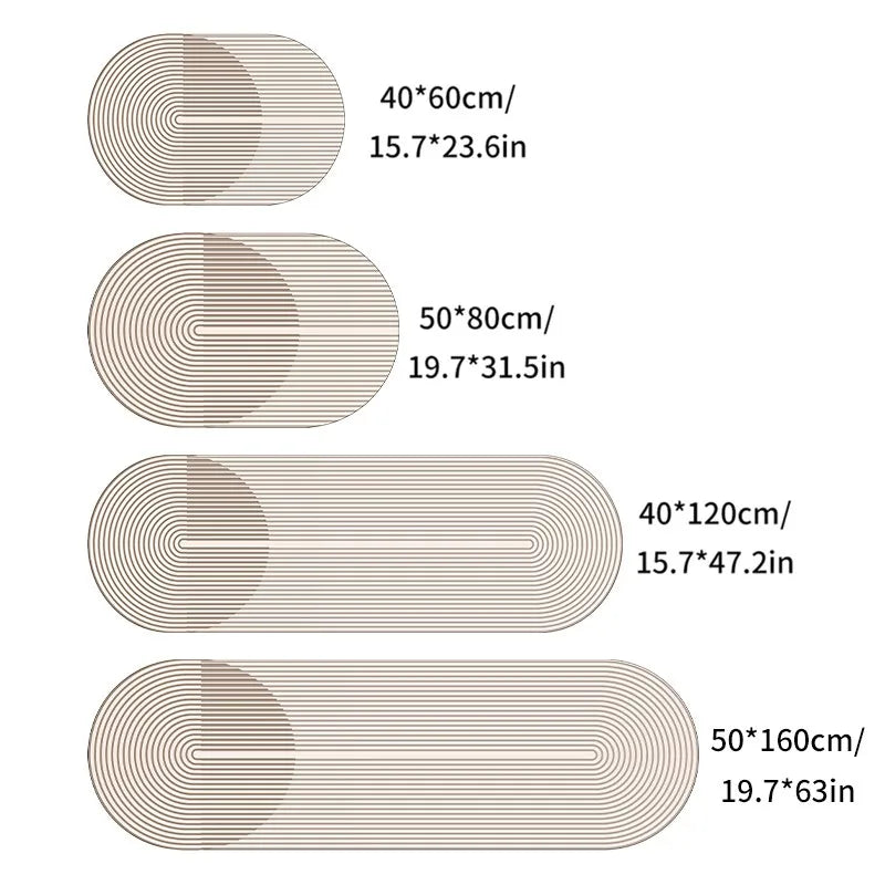 Floor Mat Diatomite Quick-Drying Non-Slip Backing