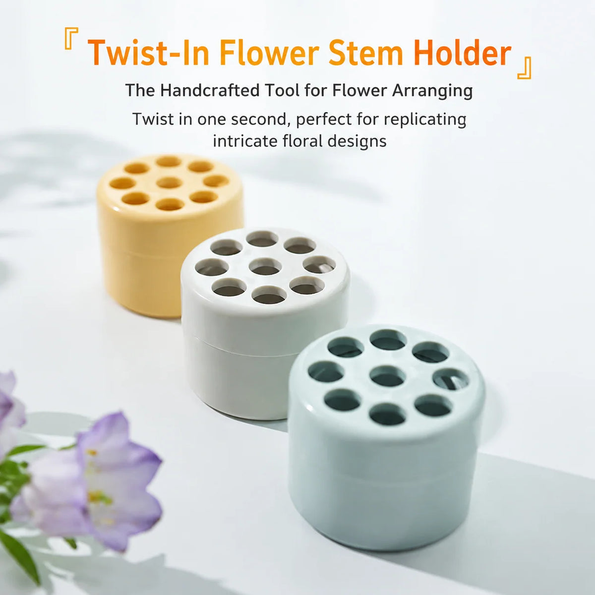 Flower Stem Holders Spiral Set of 2 Waterproof