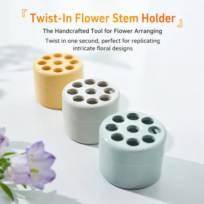 Flower Stem Holders Spiral Set of 2 Waterproof