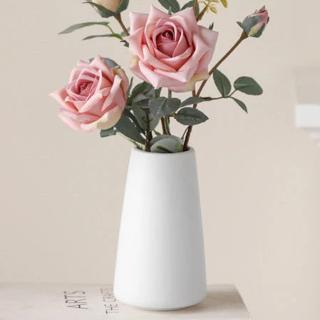 Flower Vase Ceramic Cone-Shaped Minimalist