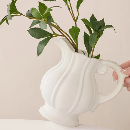 Flower Vase Ceramic Cone-Shaped Minimalist