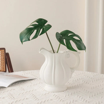 Flower Vase Ceramic Cone-Shaped Minimalist