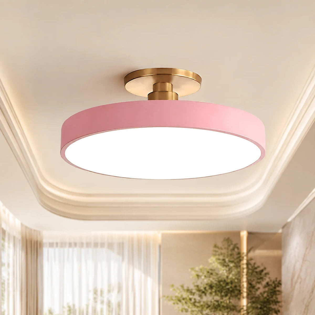 Flush Mount Ceiling Light LED Glare-Free Acrylic Diffuser