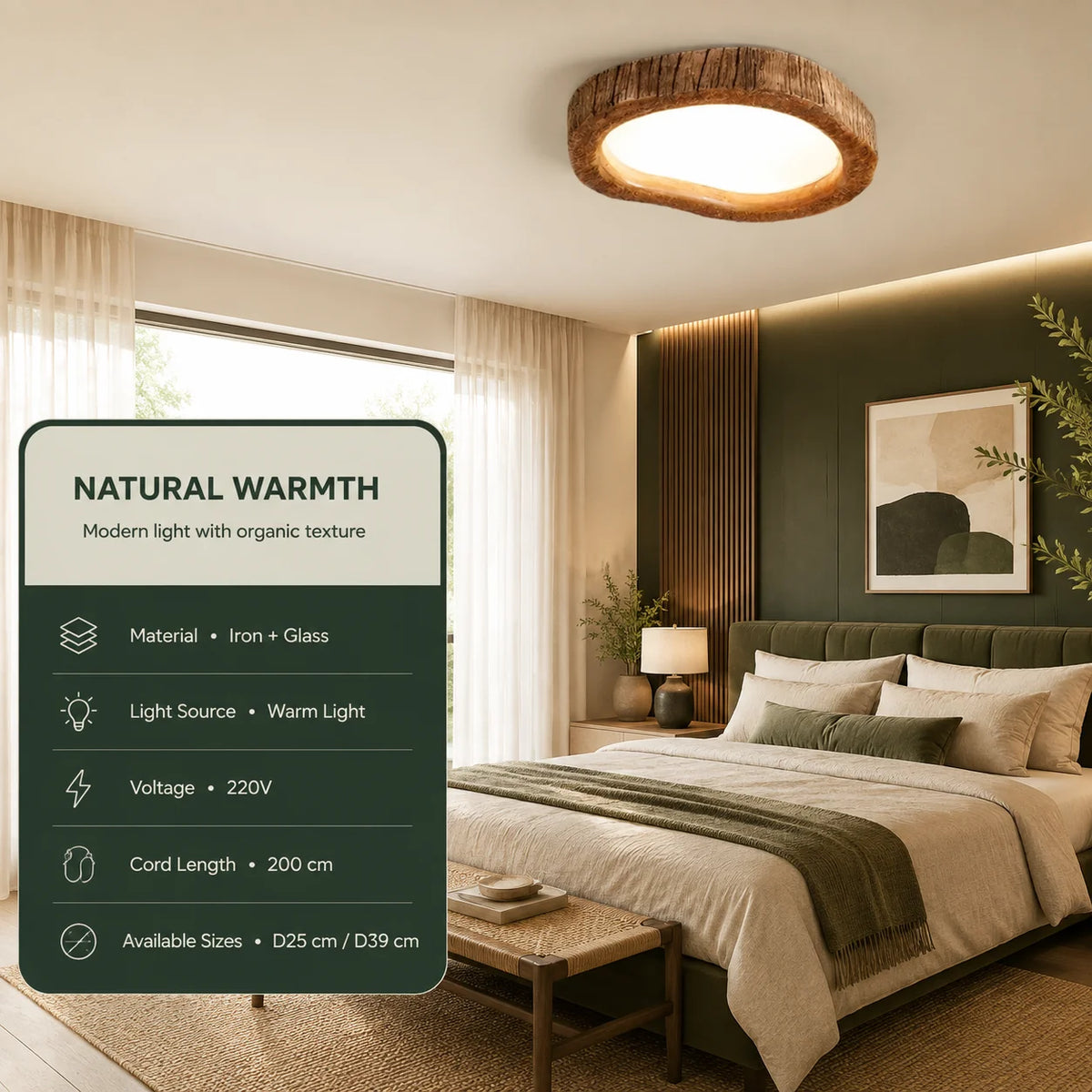 Flush Mount Ceiling Light Low-Profile Integrated LED Diffused Panel