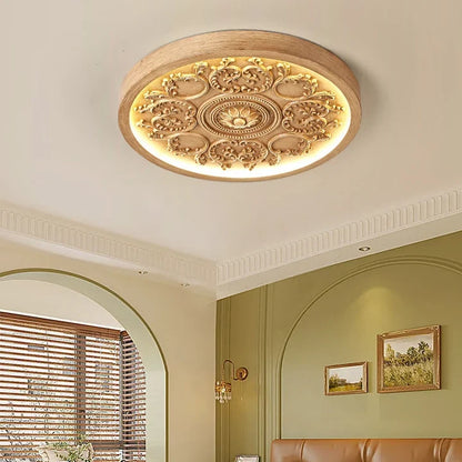 Flush Mount Ceiling Light Remote Dimmable & Color Tunable