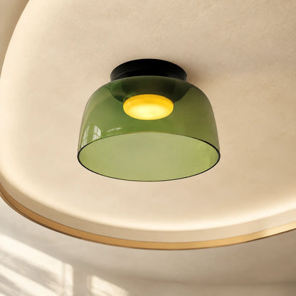 Flushmount Ceiling Light Layered Glass Adjustable Color Temp