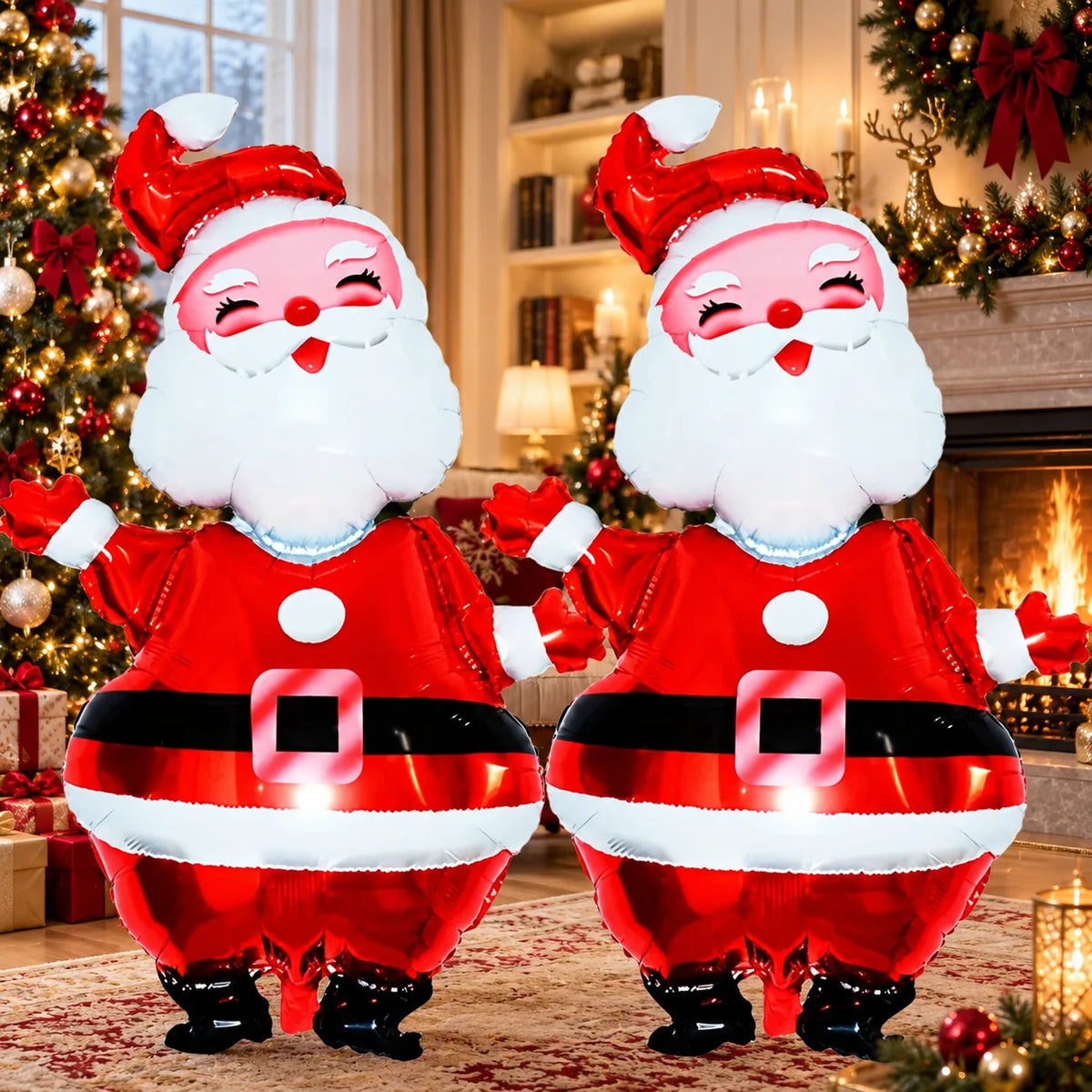 Foil Balloon Set Giant Santa 47 Inch