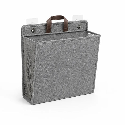 Foldable Breathable Mesh Self-Adhesive Wall-Mounted Laundry Basket