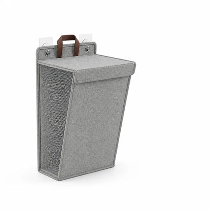 Foldable Breathable Mesh Self-Adhesive Wall-Mounted Laundry Basket
