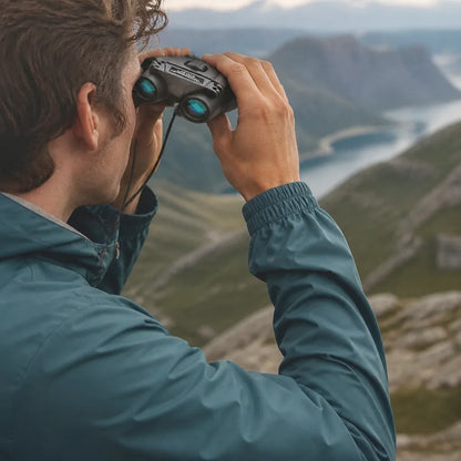 Foldable Compact Binoculars With Diopter Adjustment (40x Magnification)