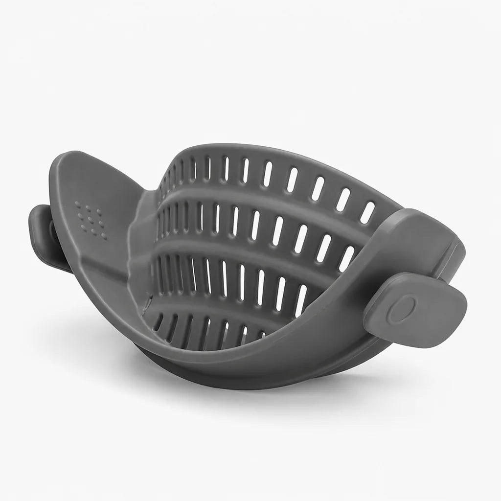 Foldable Food-Grade Silicone Kitchen Strainer (BPA-Free, Dishwasher-Safe)
