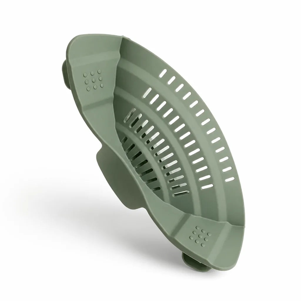 Foldable Food-Grade Silicone Kitchen Strainer (BPA-Free, Dishwasher-Safe)