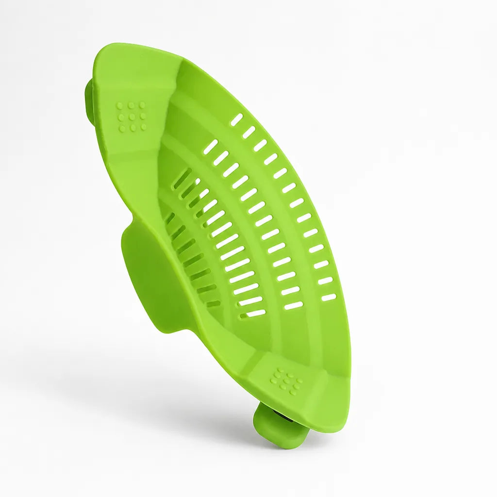 Foldable Food-Grade Silicone Kitchen Strainer (BPA-Free, Dishwasher-Safe)