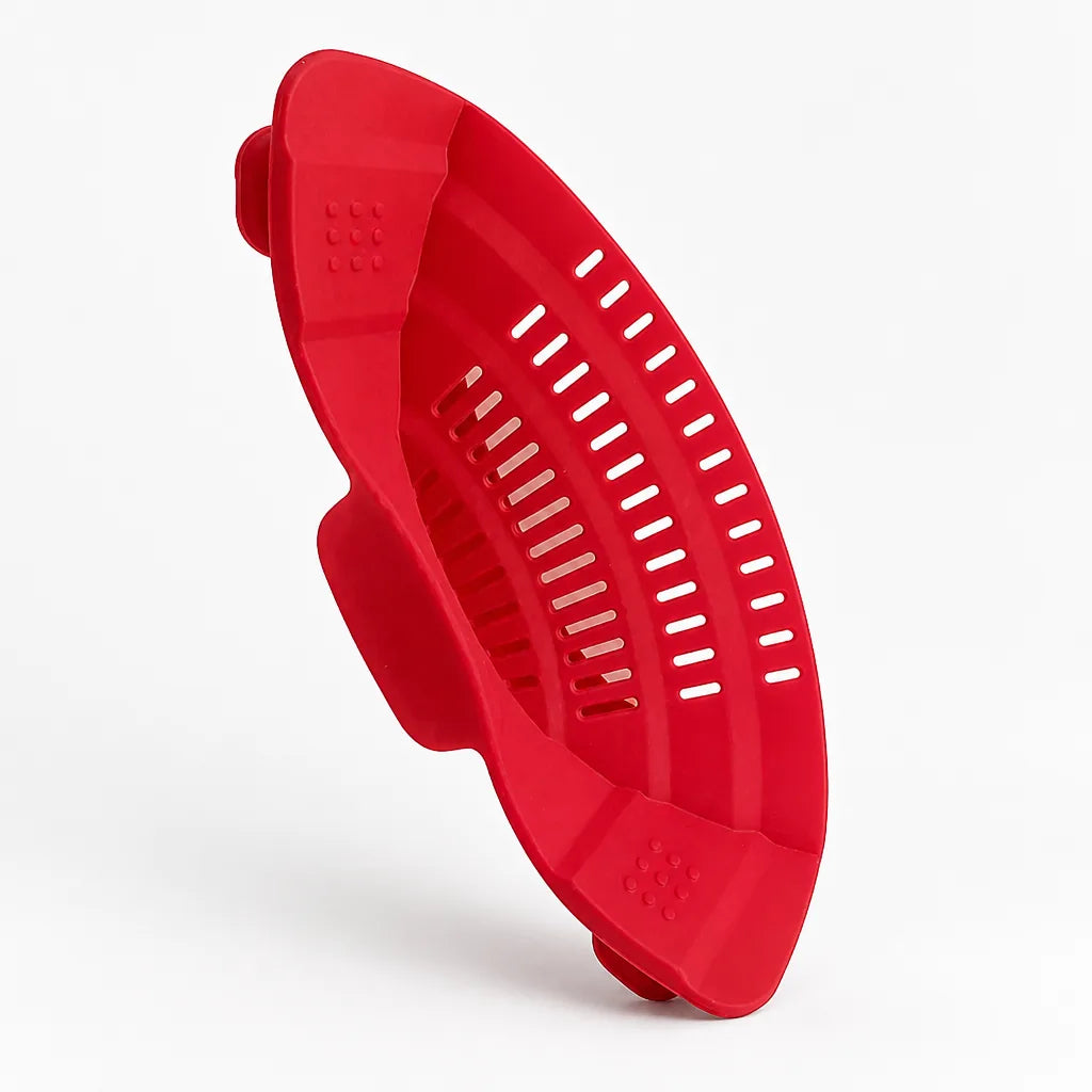Foldable Food-Grade Silicone Kitchen Strainer (BPA-Free, Dishwasher-Safe)