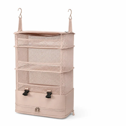 Foldable Layered Hanging Travel Storage Organizer (Hanging Hooks)