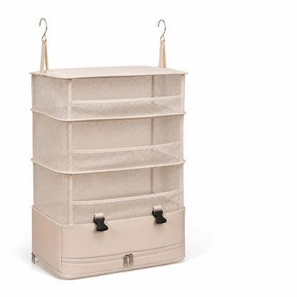Foldable Layered Hanging Travel Storage Organizer (Hanging Hooks)