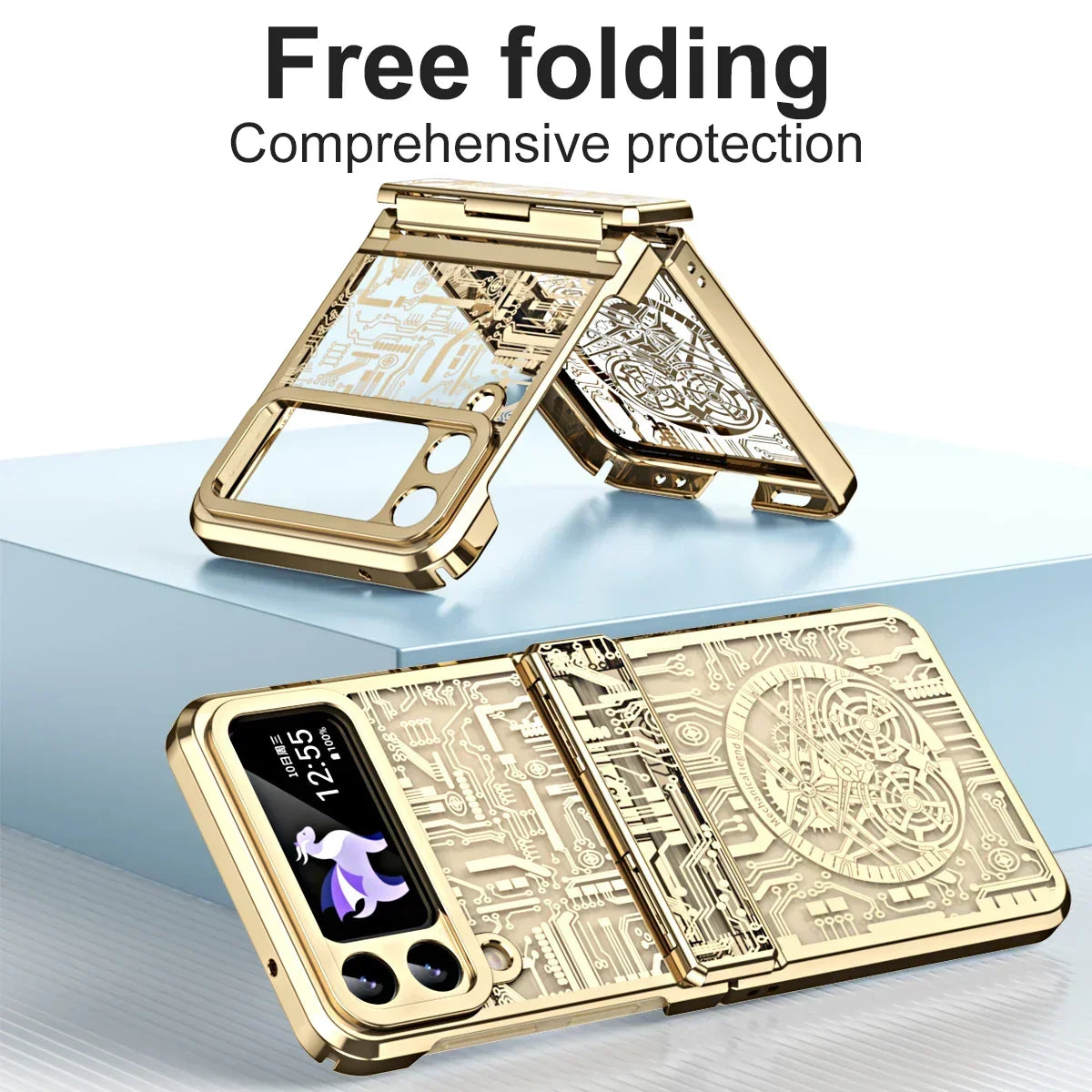 Foldable Phone Case Full Coverage Anti-Scratch Dustproof
