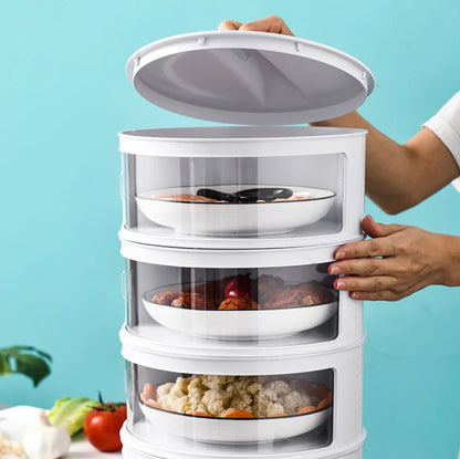 Food Storage Container Stackable Dust-Tight Lid Space-Saving Design