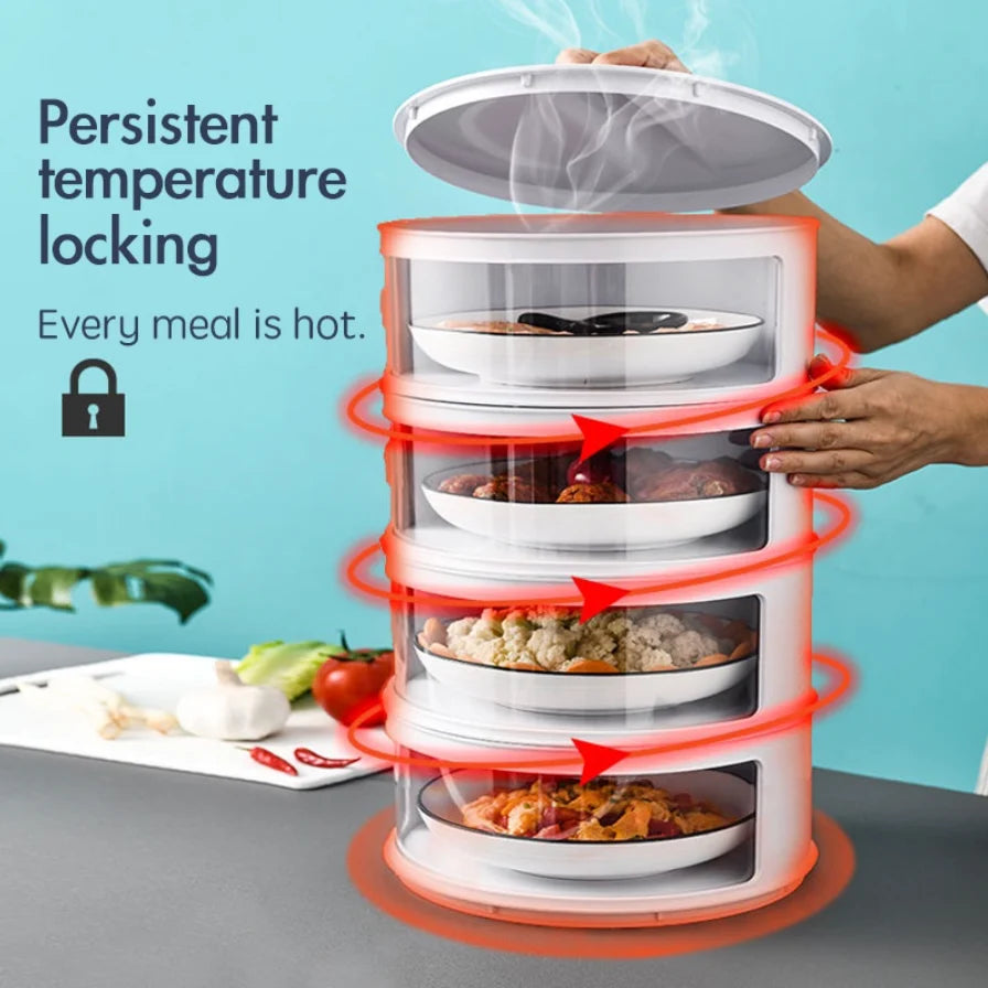 Food Storage Container Stackable Dust-Tight Lid Space-Saving Design