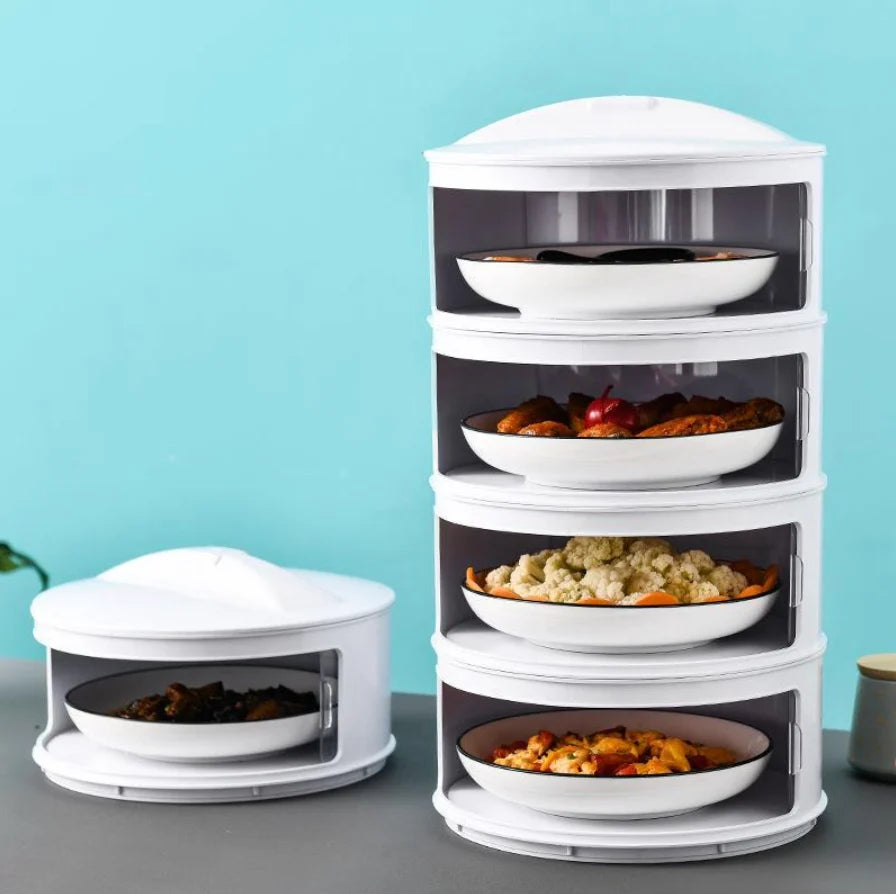 Food Storage Container Stackable Dust-Tight Lid Space-Saving Design