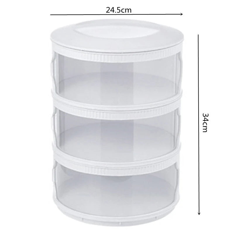 Food Storage Container Transparent Stackable ABS