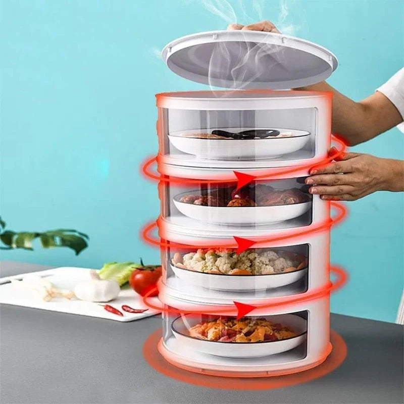 Food Storage Container Transparent Stackable Layers