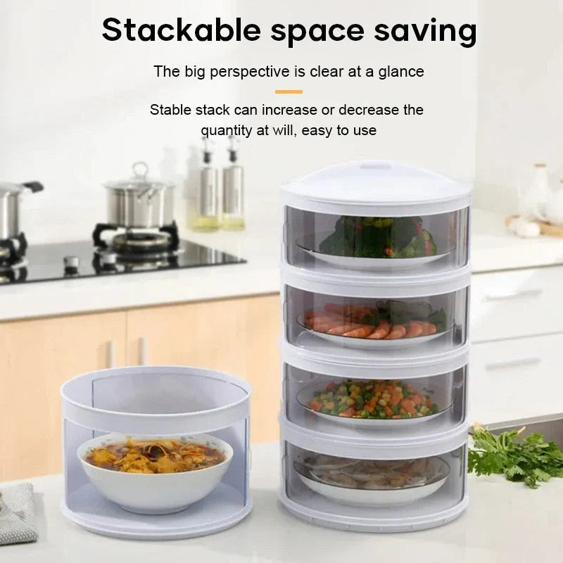 Food Storage Container Transparent Stackable Layers