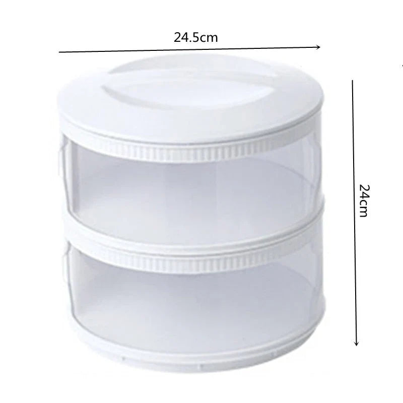 Food Storage Container Transparent Stackable Layers