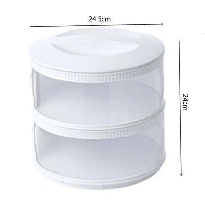 Food Storage Container Transparent Stackable Layers