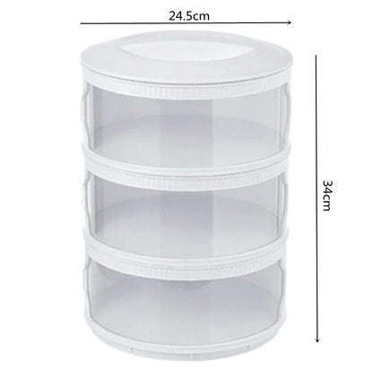 Food Storage Container Transparent Stackable Layers