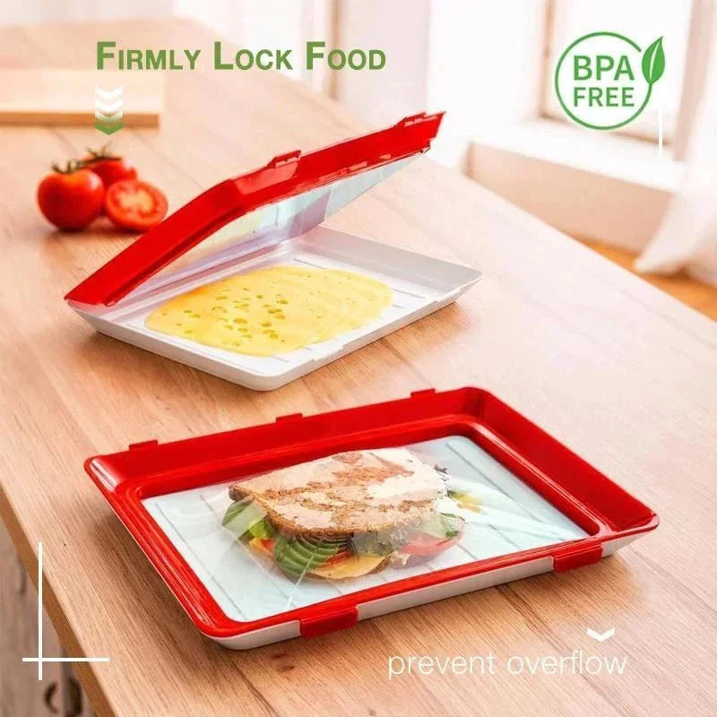Food Storage Tray Leakproof Stackable BPA-Free
