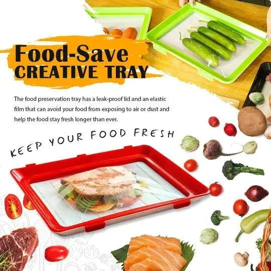 Food Storage Tray Leakproof Stackable BPA-Free