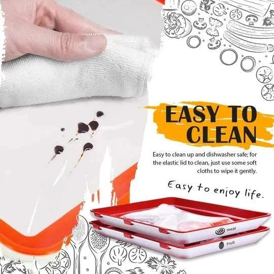 Food Storage Tray Leakproof Stackable BPA-Free