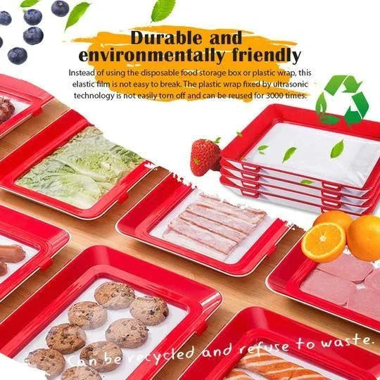 Food Storage Tray Leakproof Stackable BPA-Free