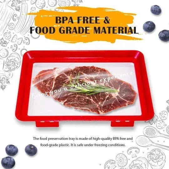 Food Storage Tray Leakproof Stackable BPA-Free