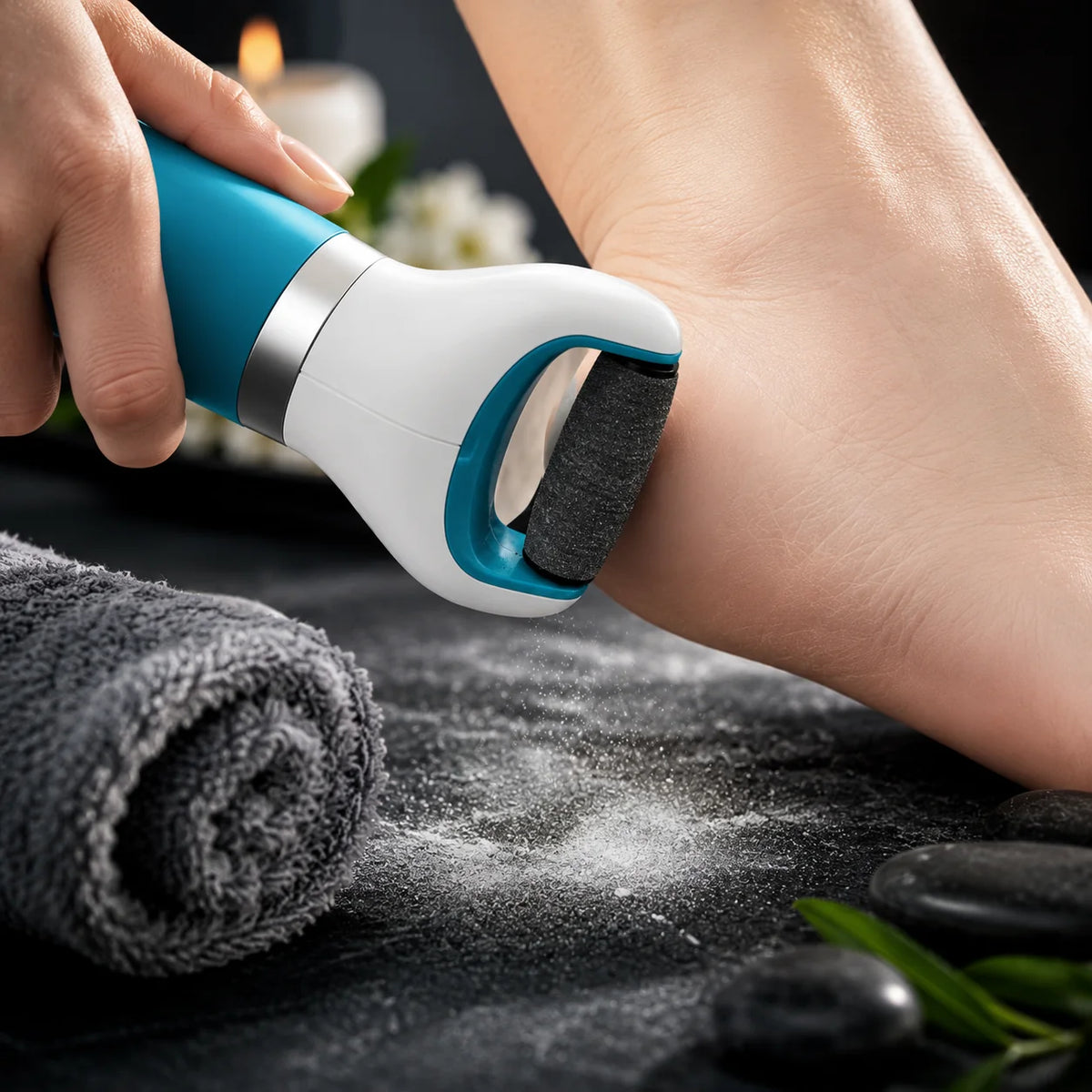 Foot Callus Remover Rechargeable Cordless Detachable Rotating Head