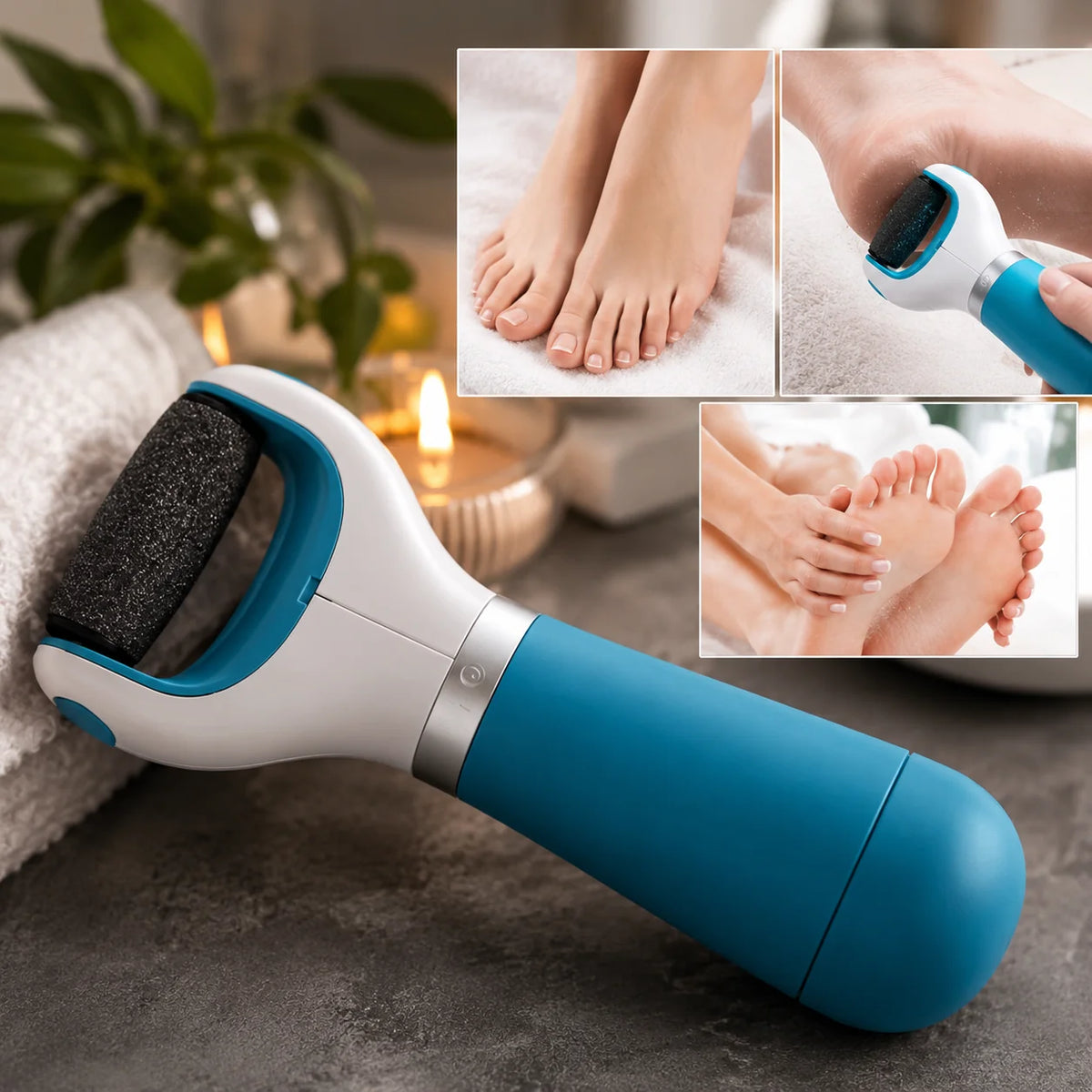 Foot Callus Remover Rechargeable Cordless Detachable Rotating Head