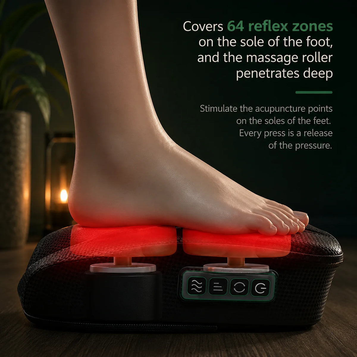 Foot Massager Shiatsu Kneading Heat & Vibration