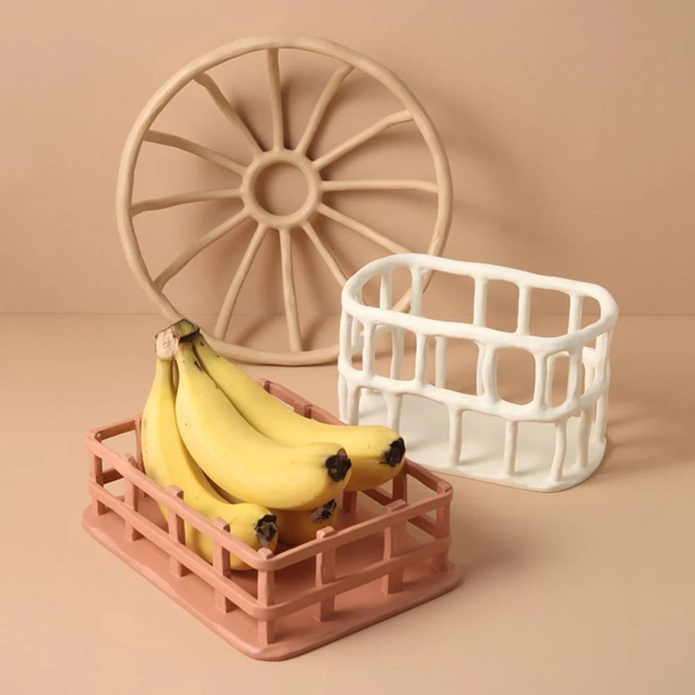 Fruit Tray Resin Hollow Airflow Design