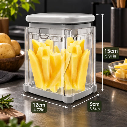 Fry Cutter & Vegetable Chopper 4-in-1 Stainless Steel Blades