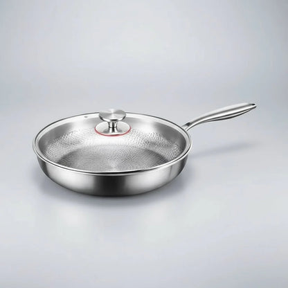 Frying Pan Forged Titanium Hammered Finish & Natural Nonstick