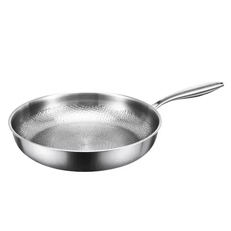Frying Pan Forged Titanium Hammered Finish & Natural Nonstick