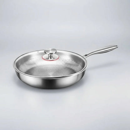 Frying Pan Forged Titanium Hammered Finish & Natural Nonstick