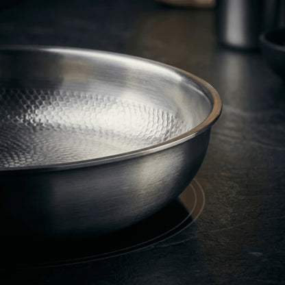 Frying Pan Hammered Titanium Chemical-Free Non-Stick Induction-Compatible