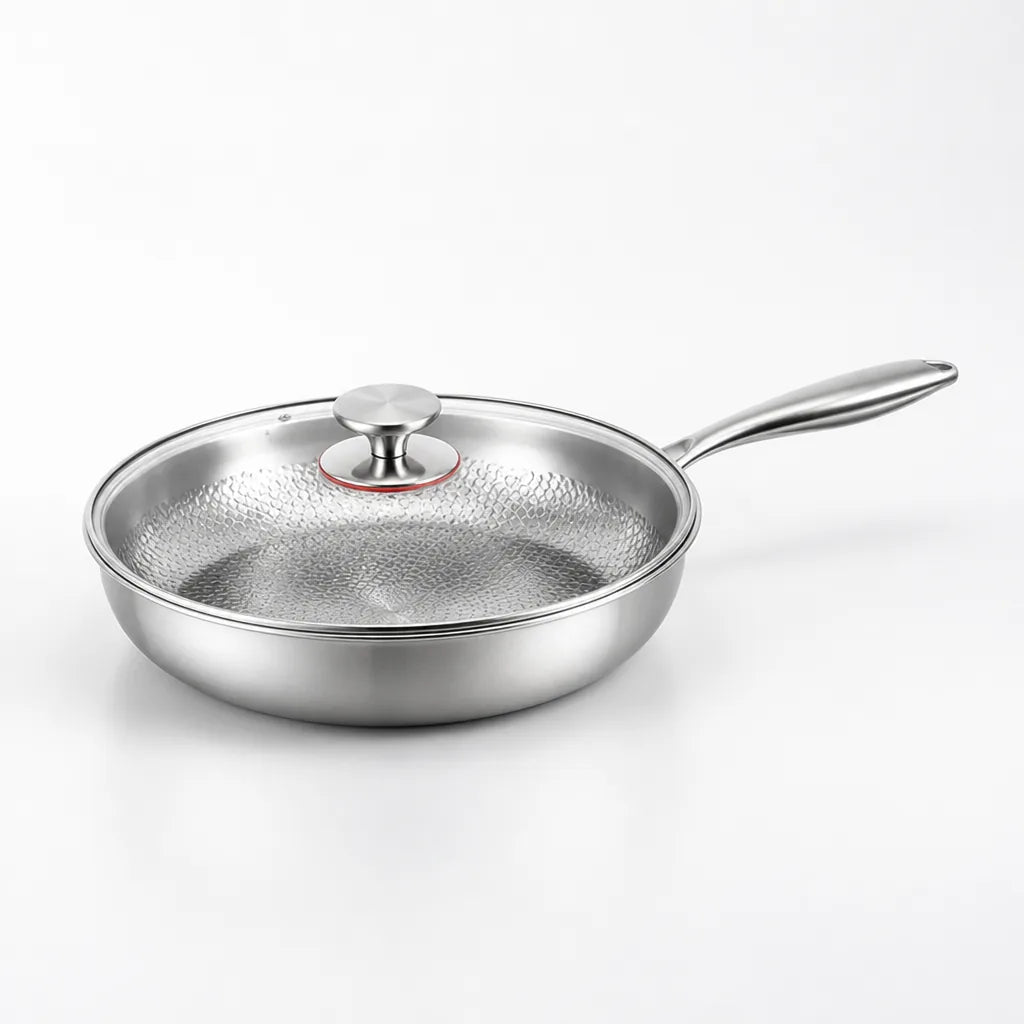 Frying Pan Hand-Hammered Titanium Natural Non-Stick Induction Compatible