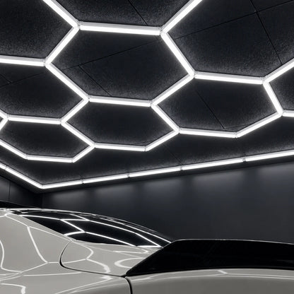 Garage Ceiling Light 14-Panel Hexagon 6000K Daylight